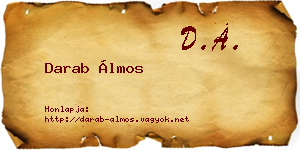 Darab Álmos névjegykártya